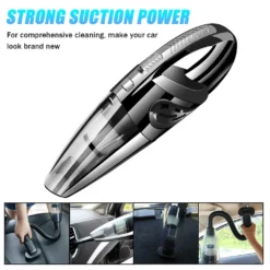 9000Pa Handstaubsauger Staubsauger Kabellos Akku Autosauger Nass/Trocken Funktion 120W Für Haus Und Auto - Silber -Staubsauger Geschäft 8615a30a25810c709231394b2509c93a
