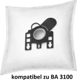 30x Rs-products Stausbaugerbeutel Passend Für BASE BA 3100 I BA3100 Und Menalux 3100