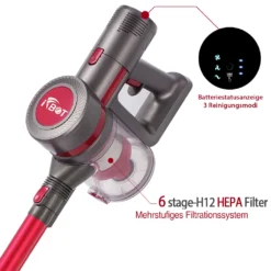 IFBOT 4 In 1 Akku Staubsauger I201 Kabellos Handstaubsauger, Bürstenlos Motor Mit HEPA Filter, 20KPa, 250W, Beutellos, 0,8L, 35min, Touchscreen, LED Elektrobürste, 1,8kg Leicht, 3 Reinigungssprogramme Perfekt Für Hartboden Teppich 11 IFBOT 4 In 1 Akku Staubsauger I201 Kabellos Handstaubsauger, Bürstenlos Motor Mit HEPA Filter, 20KPa, 250W, Beutellos, 0,8L, 35min, Touchscreen, LED Elektrobürste, 1,8kg Leicht, 3 Reinigungssprogramme Perfekt Für Hartboden Teppich -Staubsauger Geschäft 890df78ad1d9643d28ae105e1a32fcfa