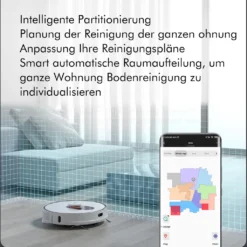 Roidmi EVE Plus Roboter Staubsauger Nass-Trocken-Saugroboter,50 Watt,2700pa Mit Sauberer Basis Und Beutel,Weiß -Staubsauger Geschäft 8bc01cbcd1167c742aa82d72e60c8980