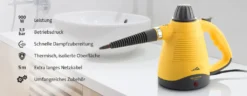 ETA AQUASIM PRO Handdampfreiniger ETA126590000, L 900 W, Betriebsdruck 3,5 Bar, Dampf In Bis Zu 3 Minuten, Wassertankvolumen 250 Ml, Kabellänge 5 M -Staubsauger Geschäft 8bff45615b81e6af64dfc7ac969d65cf