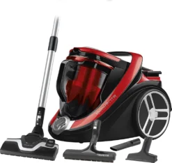 Rowenta RO7649 Silence Force Cyclonic Parkett | Beutelloser Staubsauger | Vacuum-Cleaner | Sehr Leise | 2,5L Staubvolumen | Tierhaar | Auto | Schwarz/Rot -Staubsauger Geschäft 8cc6a303bc4f396ad5f47749e7127b75