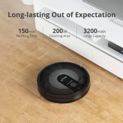 Kyvol Staubsauger Roboter 2200Pa Saugleistung, Saugroboter Mit Raumkarte, 150Min. Laufzeit,Sprachsteuerung,inkls. Magnetstreifen, Reinigt Hartböden, Teppiche, Tierhaare -Staubsauger Geschäft 8f78161a194c249ec8135c6df8e380a0
