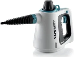 Ariete 4137, Tragbarer Dampfreiniger, 0,25 L, Schwarz, Türkis, Weiß, Tasten, Flexibel, 3 M
