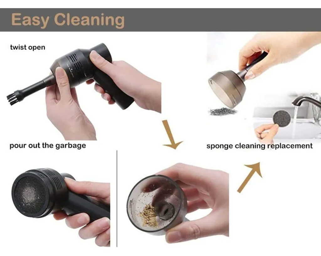 Computer-Staubsauger-Tastaturreiniger Leistungsstarker Wiederaufladbarer Mini-Staubsauger,kabelloser Tragbarer Staubsauger - Bester Reiniger Zum Reinigen Von Staub,Krümeln,Schrott Für Laptop,Auto 5 Computer-Staubsauger-Tastaturreiniger Leistungsstarker Wiederaufladbarer Mini-Staubsauger,kabelloser Tragbarer Staubsauger - Bester Reiniger Zum Reinigen Von Staub,Krümeln,Schrott Für Laptop,Auto – Bild 3