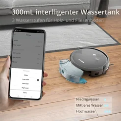SmartAI G50 WLAN 3-in-1 Saugroboter Mit Wischfunktion Staubsauger Roboter Saug-Wisch-Roboter Wischroboter 2600mAh Alexa Google Home APP -Staubsauger Geschäft 9d417079536b838cebe5e470c285bdcb
