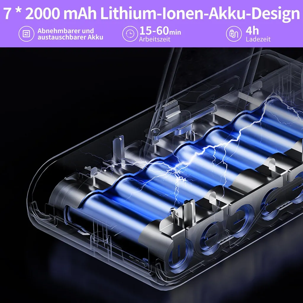Redroad X17 Wireless Intelligent Induction Vakuum Redroad X17 350W Schwarz 2000Ah 25000Pa 7 Redroad X17 Wireless Intelligent Induction Vakuum Redroad X17 350W Schwarz 2000Ah 25000Pa – Bild 5