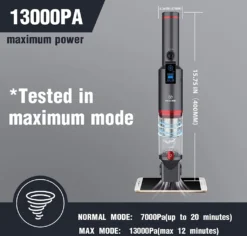 Akku Handstaubsauger, Handsauger Kabellos 13000Pa/100W Tragbar Autostaubsauger Mit Ladestation,für Auto Zuhause Tierhaare,Leichtgewicht Ab 500gr(Schwarz) -Staubsauger Geschäft a4c200148780785f5e83b8f76ac82d9f