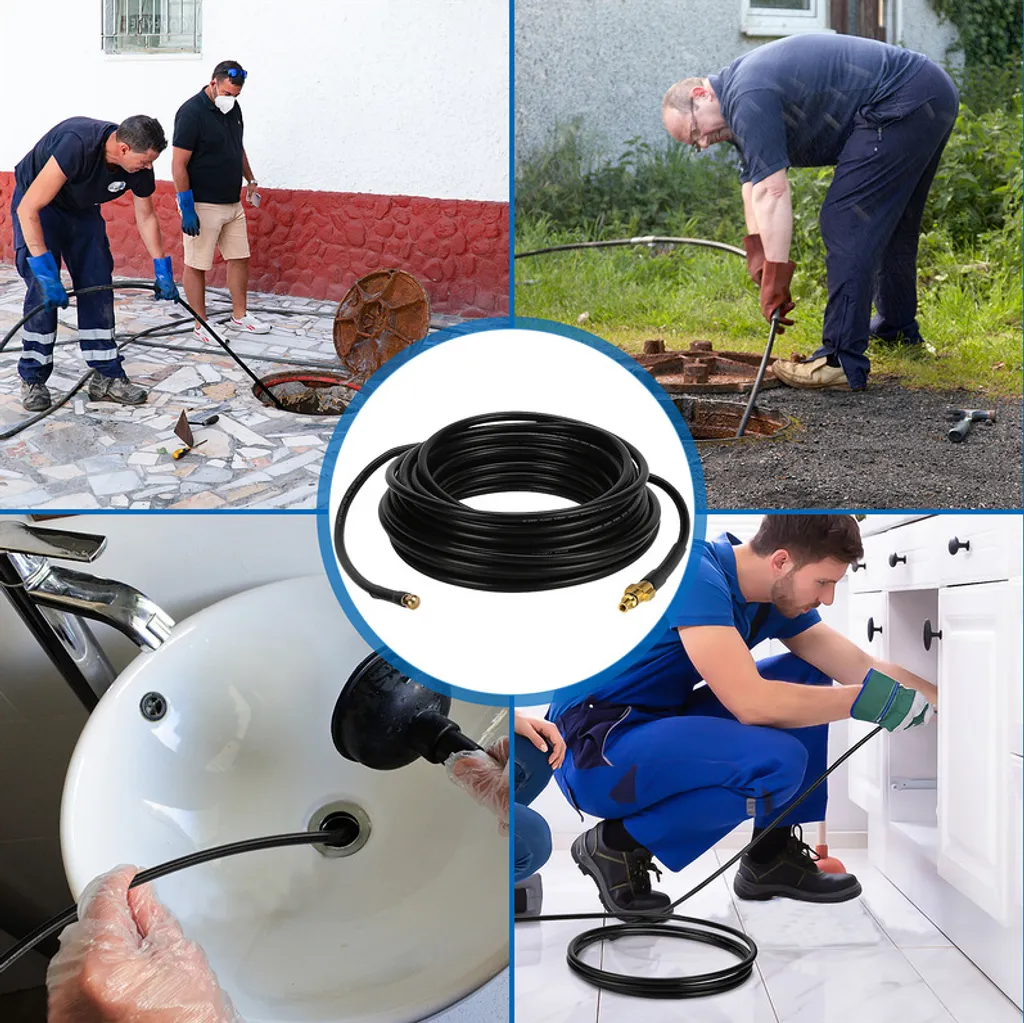 Wolketon 15m Rohrreinigungsschlauch Rohrreiniger Set Für Kärcher Kränzle K2 - K7 Hochdruckreiniger 9 Wolketon 15m Rohrreinigungsschlauch Rohrreiniger Set Für Kärcher Kränzle K2 - K7 Hochdruckreiniger – Bild 7