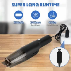 Mini-Staubsauger, Kabelloser Handstaubsauger, 10000 Pa Starke Saugkraft, Tragbarer Auto-Staubsauger, Wiederaufladbar Für Zuhause/Auto/Büro, Nebelblau ,Black -Staubsauger Geschäft b1ec93f3f17ff1d6d45653ce3dbcf039