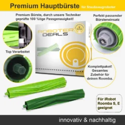 Hauptbürste (2 Stück) Doppelbürste Für IRobot Roomba S9 Und S9 Plus -Staubsauger Geschäft b336883cff287371914d05c59544ba54
