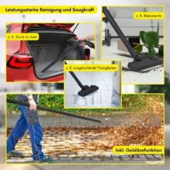 Clatronic Nass Trockensauger 3in1 Trockensauger Nasssauger Und Gebläsefunktion, 20L Tank, Extra Langes Kabel (5m) Inkl. Aufsätze U. Auswaschbarem Permanentfilter, 1200 Watt, BS 1313 -Staubsauger Geschäft b4297f82186d1cfec729ddf4a618c9a5