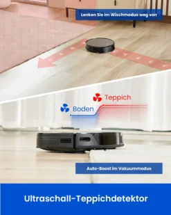 Proscenic Floobot X1 Saugroboter Mit Absaugstation,Ultraschall-Wischsystem,3000Pa Saugkraft,PathPro™ Laser-gestützte Navigation,Staubsauger Roboter Mit Siri,Google Assistant, Alexa& App-Steuerung -Staubsauger Geschäft b4384b2cdd9c8079ab88fe28e4567b2f