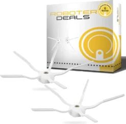 Seitenbürste (2 Stück) 5-armig Weiss Für Roborock S5, S5 MAX, S6, S6 MAX, S6 Pure, S7 U. S7 Plus