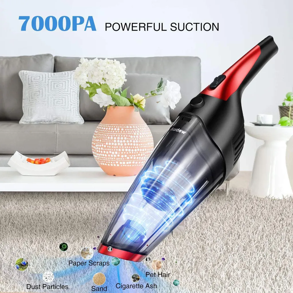 Handstaubsauger, Akku Handstaubsauger 7000PA Beutellos Handsauger Nass/Trocken Akkusauger Schnellaufladung Autostaubsauger Mit 2 Waschbarer Filterr Für Haus & Auto Reinigung 5 Handstaubsauger, Akku Handstaubsauger 7000PA Beutellos Handsauger Nass/Trocken Akkusauger Schnellaufladung Autostaubsauger Mit 2 Waschbarer Filterr Für Haus & Auto Reinigung – Bild 3