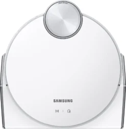 Samsung Jet Bot AI+ Saugroboter Mit Clean Station (KI Objekterkennung, WiFi, App, LED, Weiß)