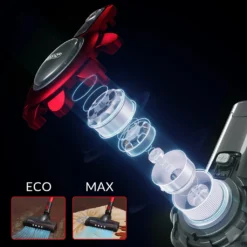 Monzana Akku Staubsauger 4 In 1 Kabelloser Handstaubsauger LED-Elektrobürste Beutellos Leise Starke Saugkraft Bis 40 Min, Farbe:Grau -Staubsauger Geschäft bea02702154d5ced82c0d928eb50bf63