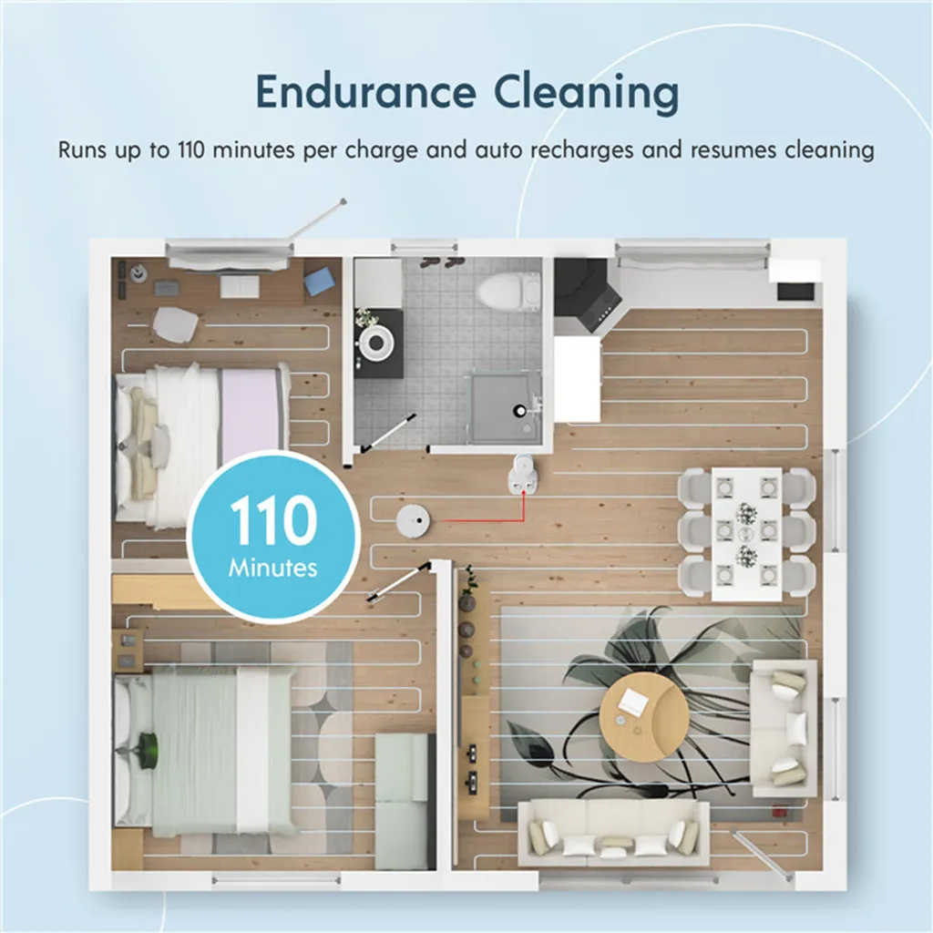 Yeedi Vac Hybrid 2-in-1 Saugroboter Wischfunktion Teppicherkennung Wischroboter 2500Pa 11 Yeedi Vac Hybrid 2-in-1 Saugroboter Wischfunktion Teppicherkennung Wischroboter 2500Pa – Bild 9