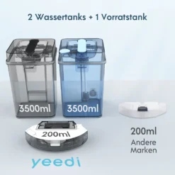 Yeedi Mop Station 2-in-1 Wischroboter, Mopp- Und Saugroboter, Automatisch Waschen Von Mopps, Druckbeaufschlagte Mopps, 2500 Pa, Visuelle Navigation, Teppicherkennung -Staubsauger Geschäft c2a6db0349af23a9a04461d731e6aaf2