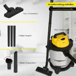 Clatronic Nass Trockensauger 3in1 Trockensauger Nasssauger Und Gebläsefunktion, 20L Tank, Extra Langes Kabel (5m) Inkl. Aufsätze U. Auswaschbarem Permanentfilter, 1200 Watt, BS 1313 -Staubsauger Geschäft c4b8f3586d978a9aa100e0ffdc6a21c6