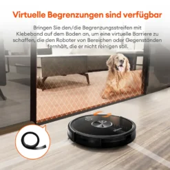 ULTENIC D5 Saugroboter Mit Mop Ultradünner Roboter, Bluetooth Und WIFI Verbunden, 3000 Pa Saugkraft, 2600 MAh Akku, Staubsauger Roboter -Staubsauger Geschäft c73b8b68df9fff386a279234bdb70c82