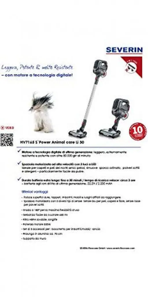 SEVERIN Akku Hand-/Bodenstaubsauger S'Power Topspin HV 7165 10 SEVERIN Akku Hand-/Bodenstaubsauger S'Power Topspin HV 7165 – Bild 8