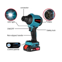 ONEVAN 1000W Kabelloser Staubgebläse Elektrisch Staubtuch Handstaubsauger Luftpumpe Mit 1 Akku Und 5 Düsen 16 ONEVAN 1000W Kabelloser Staubgebläse Elektrisch Staubtuch Handstaubsauger Luftpumpe Mit 1 Akku Und 5 Düsen -Staubsauger Geschäft c987cf7bf5d1d50006e8850bce4f4f52 1