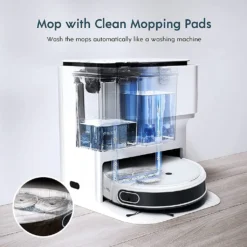 Yeedi Mop Station 2-in-1 Wischroboter, Mopp- Und Saugroboter, Automatisch Waschen Von Mopps, Druckbeaufschlagte Mopps, 2500 Pa, Visuelle Navigation, Teppicherkennung -Staubsauger Geschäft ca7db09606e8f4fb62f88da73d186db3