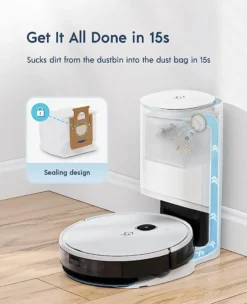 Yeedi Vac Hybrid Saugroboter Mit Absaugstation, 2500Pa Saugstärke Mit Wischfunktion, Teppicherkennung, Raumkarte, Sperrzone, 7,7 Cm Ultradünn 13 Yeedi Vac Hybrid Saugroboter Mit Absaugstation, 2500Pa Saugstärke Mit Wischfunktion, Teppicherkennung, Raumkarte, Sperrzone, 7,7 Cm Ultradünn -Staubsauger Geschäft cc8925bb5a4d8b4c7a75a4a026bf3b92