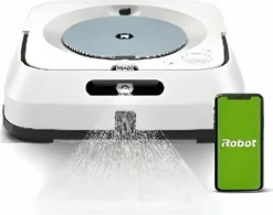 IRobot Braava Jet M6 M6134 Nasswischroboter, Eckig, Weiß/Blau -Staubsauger Geschäft cd51bae441144391c24e60490aa0a6e3