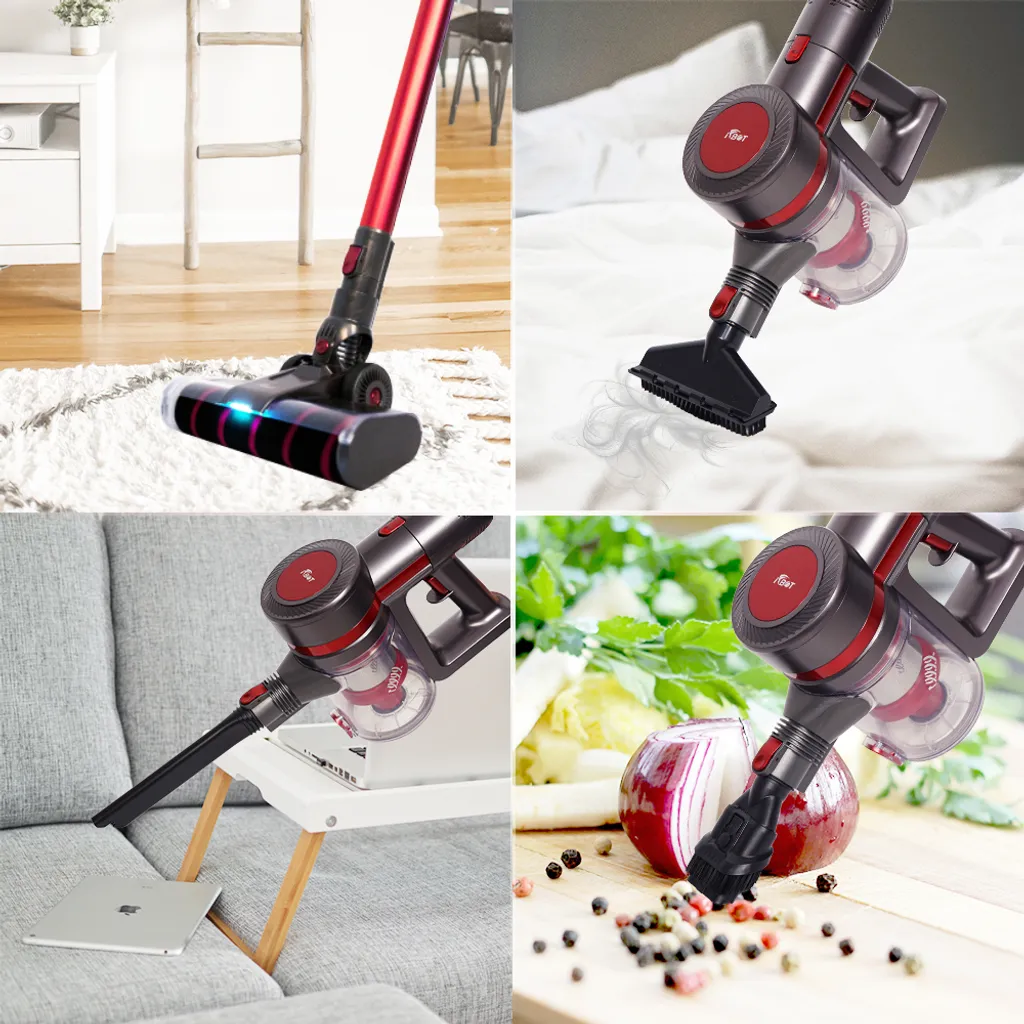 IFBOT 4 In 1 Akku Staubsauger I201 Kabellos Handstaubsauger, Bürstenlos Motor Mit HEPA Filter, 20KPa, 250W, Beutellos, 0,8L, 35min, Touchscreen, LED Elektrobürste, 1,8kg Leicht, 3 Reinigungssprogramme Perfekt Für Hartboden Teppich 8 IFBOT 4 In 1 Akku Staubsauger I201 Kabellos Handstaubsauger, Bürstenlos Motor Mit HEPA Filter, 20KPa, 250W, Beutellos, 0,8L, 35min, Touchscreen, LED Elektrobürste, 1,8kg Leicht, 3 Reinigungssprogramme Perfekt Für Hartboden Teppich – Bild 6