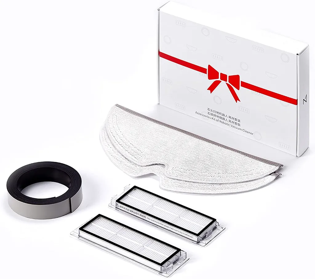 Original Roborock Zubehörset,mit 1*Magnetband, 2*HEPA Filter Und 2*Wischmopp Für Staubsauger Der S6, S5 Und E Serie 3 Original Roborock Zubehörset,mit 1*Magnetband, 2*HEPA Filter Und 2*Wischmopp Für Staubsauger Der S6, S5 Und E Serie