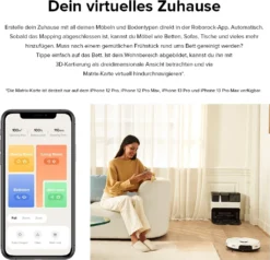 Roborock S7 Pro Ultra Sonic Saugroboter Mit Empty Wash Fill Dock Absaugstation Selbstwaschend Selbstauffüllend Selbstentleerend Kindersicherung LiDAR 3D Mapping APP -Staubsauger Geschäft d8b09465619866832f141ac3181c7b94