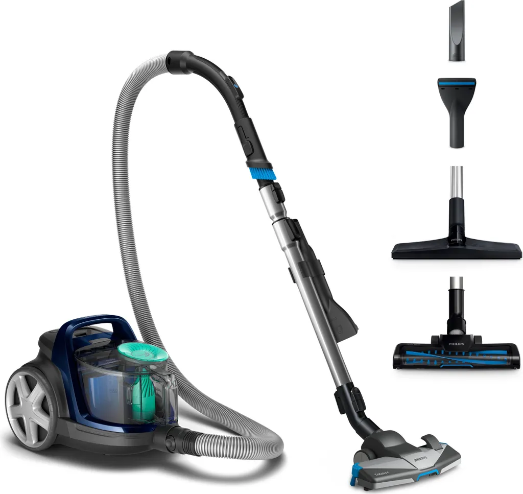 Philips Staubsauger PowerPro Active FC9556/09 Ohne Beutel, Leistung 750 W, Staubkapazität 1,5 L, Blau 4 Philips Staubsauger PowerPro Active FC9556/09 Ohne Beutel, Leistung 750 W, Staubkapazität 1,5 L, Blau – Bild 2