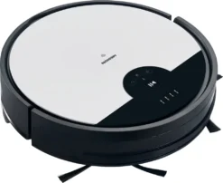 MEDION Saugroboter Mit Wischfunktion Und Zyklon Technologie S20 SW (Alexa App Steuerung, Modell 2021, Extra Flach, Regulierbare Wasserabgabe, Ladestation, Tierhaar Allergiker Optimiert) -Staubsauger Geschäft e6974450fd8026e983bd06f695abf881