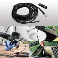 Wolketon 15m Rohrreinigungsschlauch Rohrreiniger Set Für Kärcher Kränzle K2 - K7 Hochdruckreiniger Mit Lavor Anschluss -Staubsauger Geschäft eb8ea41e738d355f5e74695136c7333d