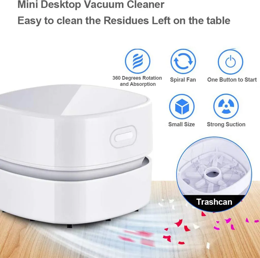 Tischstaubsauger, USB Wiederaufladbar, Mini Staubsauger, Tragbar Kabellos Tischstaubsauger Mit Laufzeit, 360° Drehbar, Mini Handstaubsauger Für Schule, Haushalt, Büro Und Auto 9 Tischstaubsauger, USB Wiederaufladbar, Mini Staubsauger, Tragbar Kabellos Tischstaubsauger Mit Laufzeit, 360° Drehbar, Mini Handstaubsauger Für Schule, Haushalt, Büro Und Auto – Bild 7