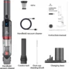 Akku Handstaubsauger, Handsauger Kabellos 13000Pa/100W Tragbar Autostaubsauger Mit Ladestation,für Auto Zuhause Tierhaare,Leichtgewicht Ab 500gr(Schwarz) 2 Akku Handstaubsauger, Handsauger Kabellos 13000Pa/100W Tragbar Autostaubsauger Mit Ladestation,für Auto Zuhause Tierhaare,Leichtgewicht Ab 500gr(Schwarz) -Staubsauger Geschäft ef45fd0c55879730a13316f46fc5873e