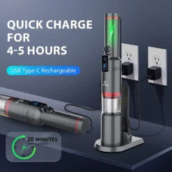 Akku Handstaubsauger, Handsauger Kabellos 13000Pa/100W Tragbar Autostaubsauger Mit Ladestation,für Auto Zuhause Tierhaare,Leichtgewicht Ab 500gr(Schwarz) -Staubsauger Geschäft f01bd0abf60523566b55fdb73b388fd2