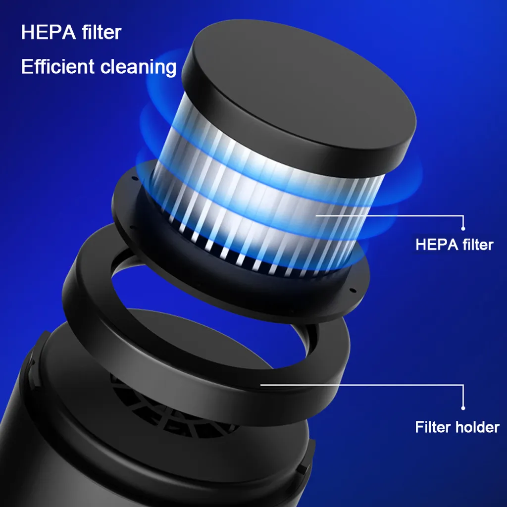 Handheld Vacuum, Car Vacuum Cleaner Cordless 6000PA High Power Small Mini Portable USB Rechargeable Hand Vacuum, For Home, Car, Narrow Spaces ,White 8 Handheld Vacuum, Car Vacuum Cleaner Cordless 6000PA High Power Small Mini Portable USB Rechargeable Hand Vacuum, For Home, Car, Narrow Spaces ,White – Bild 6