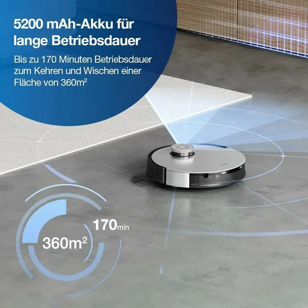 ECOVACS DEEBOT X1 TURBO Staubsauger 5000Pa Saugroboter YIKO EU APP 6 ECOVACS DEEBOT X1 TURBO Staubsauger 5000Pa Saugroboter YIKO EU APP – Bild 4