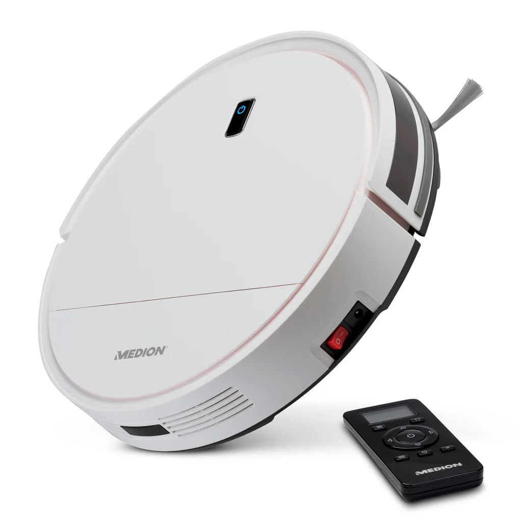 MEDION Staubsaugerroboter Mit Ladestation E40 (Staubsaugerroboter Für Hartböden, Fliesen, Laminat, Optimiert Für Tierhaare, Direkte Absaugung, Automatische Rückkehr Zur Ladestation) 3 MEDION Staubsaugerroboter Mit Ladestation E40 (Staubsaugerroboter Für Hartböden, Fliesen, Laminat, Optimiert Für Tierhaare, Direkte Absaugung, Automatische Rückkehr Zur Ladestation)