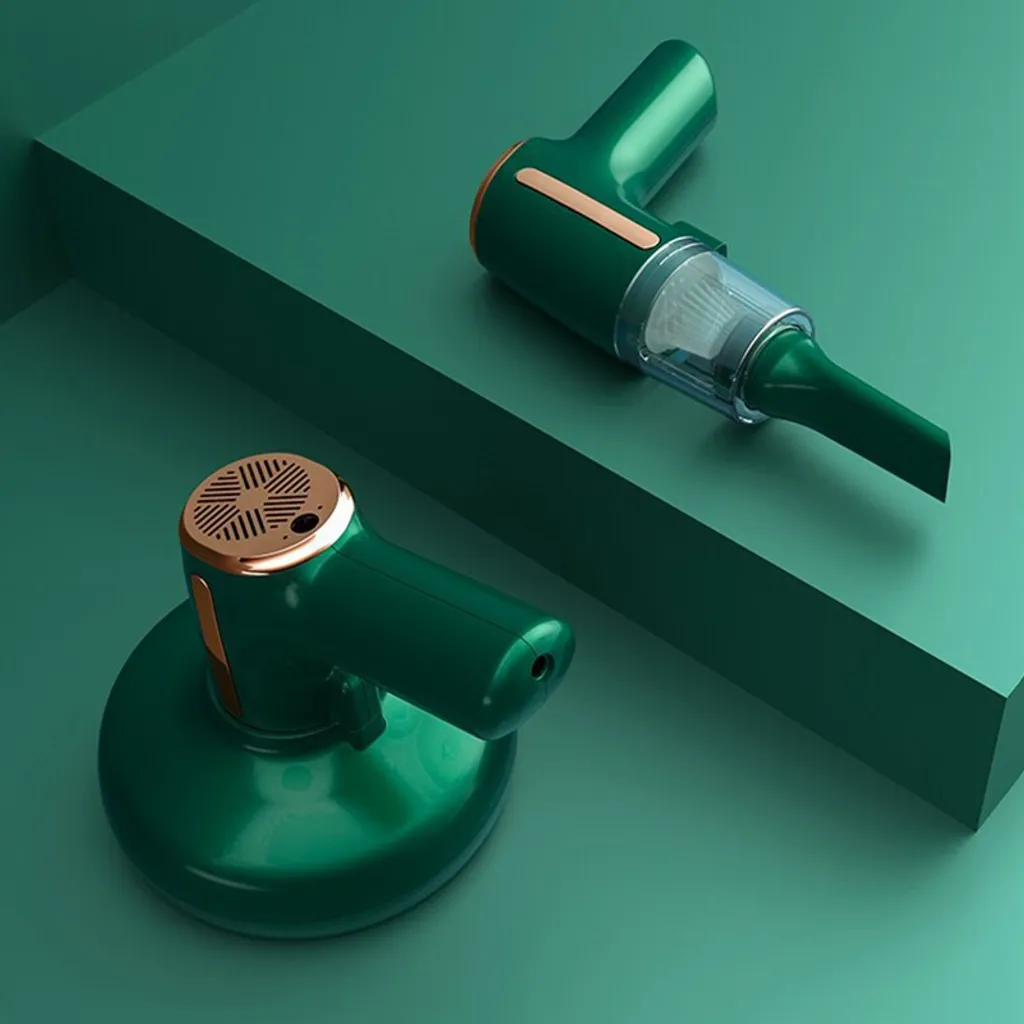 Kabellos Handstaubsauger Milbensauger USB Aufladen Für Haus Und Auto 1200mAh Grün 3 Kabellos Handstaubsauger Milbensauger USB Aufladen Für Haus Und Auto 1200mAh Grün