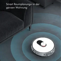 Roidmi EVE Plus Roboter Staubsauger Nass-Trocken-Saugroboter,50 Watt,2700pa Mit Sauberer Basis Und Beutel,Weiß -Staubsauger Geschäft f82666c441d3f794c1aea8fc24b210fa