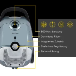 GUTFELS CLEAN 2010 Bodenstaubsauger | 800 Watt Leistung | Integriertes Zubehör | 3 Liter Staubbehälter 12 GUTFELS CLEAN 2010 Bodenstaubsauger | 800 Watt Leistung | Integriertes Zubehör | 3 Liter Staubbehälter -Staubsauger Geschäft faa4af2ac4e36bd94cc902e863f5744f