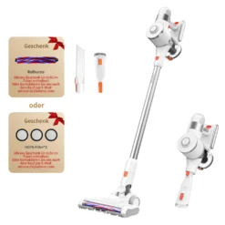 Ultenic U10 Pro Akku Staubsauger, 30KPa Kabelloser Staubsauger, 5-stufiges Filtersystem Staubsauger, 2200mA Abnehmbarer Akku, 4 In 1 Handstaubsauger Für Teppiche, Hartböden Und Tierhaare