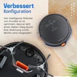 Anodex - Staubsauger Roboter - Mit Wischfunktion - Mit Ladestation - Staubsauger Roboter - 3 In 1 - Mattschwarz 16 Anodex - Staubsauger Roboter - Mit Wischfunktion - Mit Ladestation - Staubsauger Roboter - 3 In 1 - Mattschwarz -Staubsauger Geschäft fde5739ae560a8cb5c6be719ae0d70f5