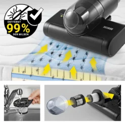 N8WERK Milbensauger Mit Pulsrolle Midnight Black Milben Sauger Handstaubsauger UV C Licht Allergiker Handsauger EPA Filter -Staubsauger Geschäft ff6521c923d80983019a60b7f138a61c